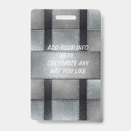 Metaal geïnspireerde werknemerssegment badge