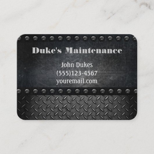 Metaal gereedschap Handymanonderhoud Visitekaartje (Voorkant)