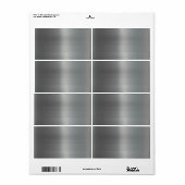 Metaal getextureerd klaspenseel etiket (Full Sheet)