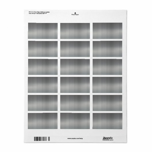 Metaal getextureerd klaspenseel etiket (Full Sheet)