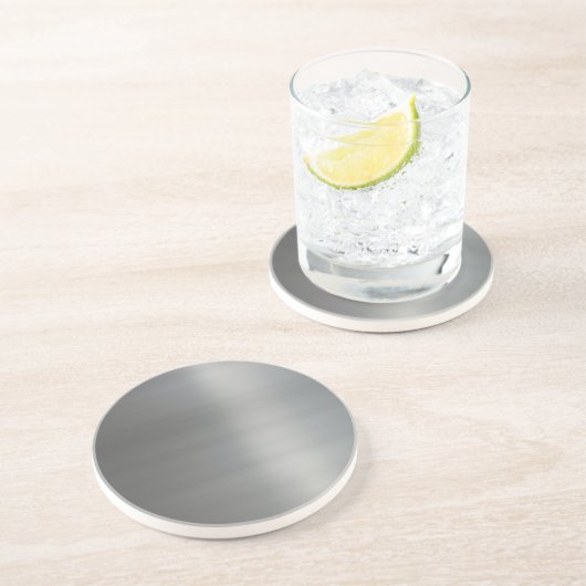 Metaal getextureerd klaspenseel zandsteen onderzetter (Zijkant)