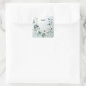 Metaal Glam Glanzend Hoge Kwaliteit Zilver Bruidsd Vierkante Sticker (Tas)