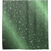 metaal, glanzend, patroon, muziek, noot, elegant, douchegordijn (Voorkant)