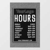 Metaal Glitter Winkel Decoratie Winkeluren Grand O Raamsticker (Vel)