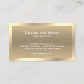 Metaal Gold Textuur | QR-CODE-Visitekaartje Visitekaartje (Achterkant)