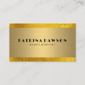 Metaal Goud | Gouden Confetti Folie Visitekaartje (Voorkant)