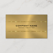 Metaal Goud Roestvrij staal Minimalistisch Ontwerp Visitekaartje (Voorkant)