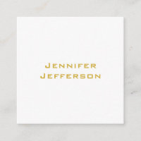 Metaal Goud & Witte Professionele Moderne Elegant