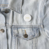 Metaal Goud & Witte Professionele Moderne Elegante Ronde Button 3,2 Cm (In situ)