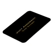 Metaal Goud & Zwart Professionele Moderne Elegant Magneet (Linkerzijde)