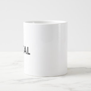 metaal grote koffiekop