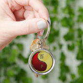 Metaal Haan Sleutelhanger (Hand)