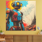 METAAL HART IJZEREN MAN-16 CANVAS AFDRUK (Insitu (Woonkamer))