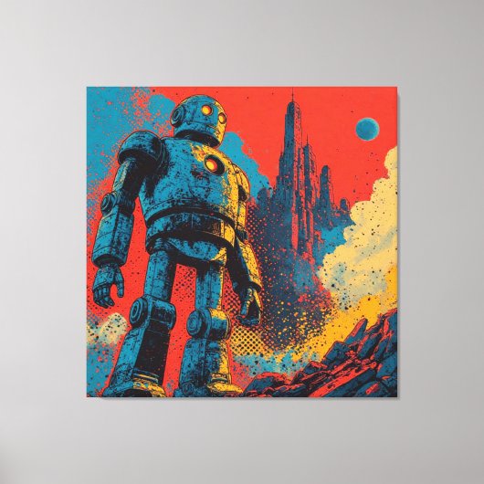 METAAL HART IJZEREN MAN-2 CANVAS AFDRUK (Voorkant)