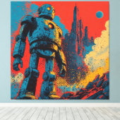 METAAL HART IJZEREN MAN-2 CANVAS AFDRUK (Insitu (Houten vloer))