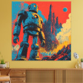 METAAL HART IJZEREN MAN-2 CANVAS AFDRUK (Insitu (Woonkamer))