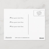 Metaal hart met Shakespeare sonnet 18 Briefkaart (Achterkant)