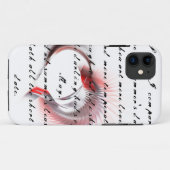 Metaal hart met Shakespeare sonnet 18 Case-Mate iPhone Case (Achterkant (horizontaal))
