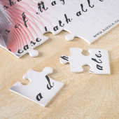 Metaal hart met Shakespeare sonnet 18 Legpuzzel (Zijkant)