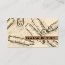 Metaal het Ontdekken Relische Jager Kogelomhulsel  Visitekaartje