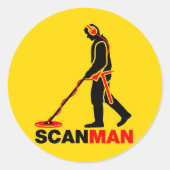 Metaal het Ontdekken sticker (Voorkant)