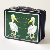 Metaal hokje : Pelicans (Voorkant)