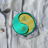 Metaal Hond Ronde Button 4,0 Cm (In situ)