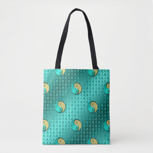 Metaal Hond Tote Bag (Voorkant)