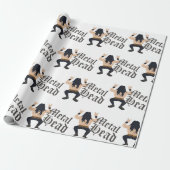 Metaal hoofd cadeaupapier (Uitgerold)