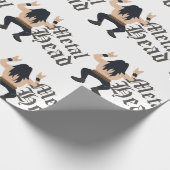 Metaal hoofd cadeaupapier (Hoek)