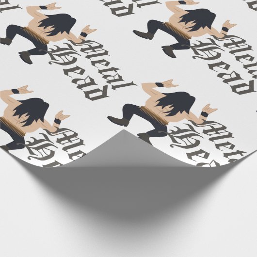 Metaal hoofd cadeaupapier (Hoek)