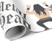 Metaal hoofd cadeaupapier (Rol Hoek)