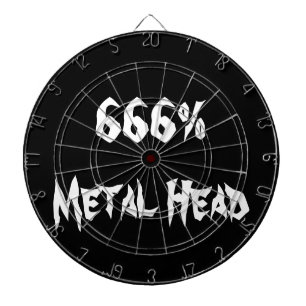 Metaal hoofd dartbord