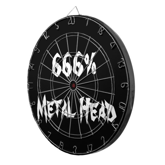 Metaal hoofd dartbord (Voorkant Rechts)