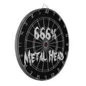 Metaal hoofd dartbord (Voorkant Links)