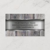Metaal Hout | Bouwmateriaal Visitekaartje (Achterkant)