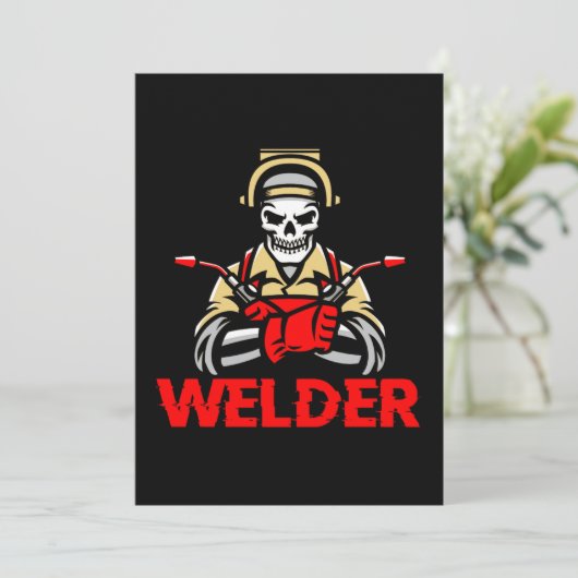 Metaal-ijzerprofiel lassen kaart (Staand voorkant)