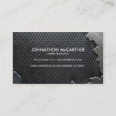 Metaal in de kraak en vlees visitekaartje (Achterkant)