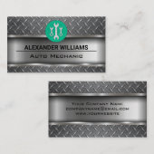 metaal | Industrieel staal | Franse Logo Visitekaartje (Voorkant / Achterkant)