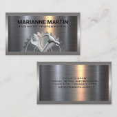 Metaal | Industriële Zaag Hamer Sleutel Visitekaartje (Voorkant / Achterkant)