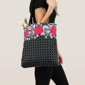 Metaal, Kant & Rozen Tote Bag (Dichtbij)