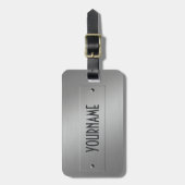 Metaal Kijk aangepast bagagelabel (Voorkant verticaal)