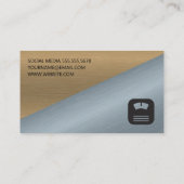 Metaal kleurenblok | Gewicht en schaal Visitekaartje (Achterkant)