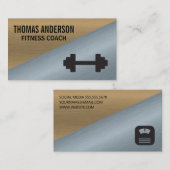 Metaal kleurenblok | Gewicht en schaal Visitekaartje (Voorkant / Achterkant)