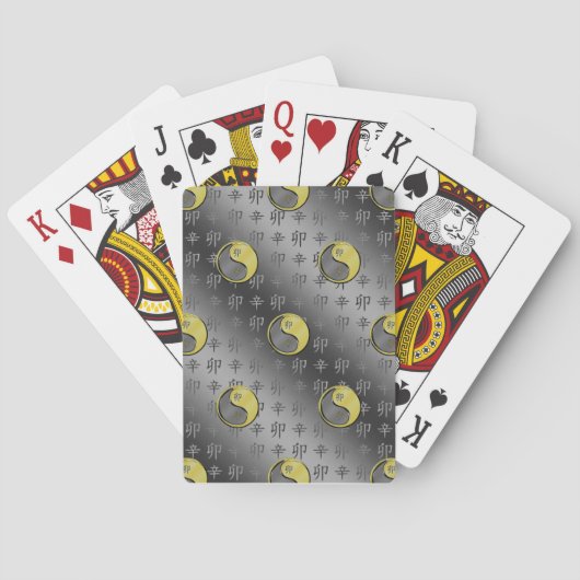 Metaal Konijn Pokerkaarten (Achterkant)
