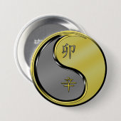 Metaal Konijn Ronde Button 7,6 Cm (Voorkant /achterkant)