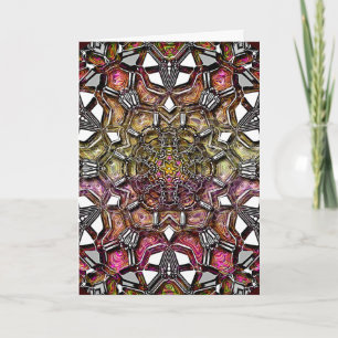 Metaal Kristal Mandala Feestdagen Kaart