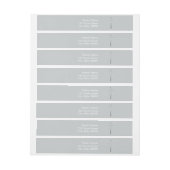 Metaal Kruis 2 Christelijke Wraparound Labels (Vel)