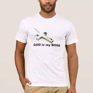 Metaal kruis t-shirt