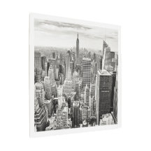 Metaal Kunst aan de Wand - New York City Silhouet